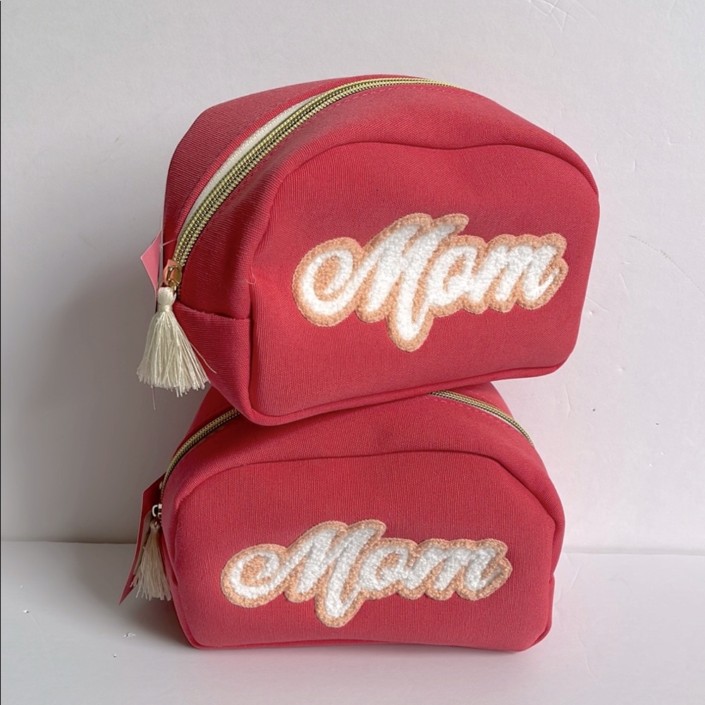 Paper Riot Co 'Mom' Makeup Cosmetic Bag Set NWT
